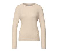 Street One - Pullover mit Rippstruktur beige - Gr. - 38