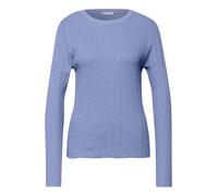 Street One - Pullover mit Rippstruktur blau - Gr. - 42