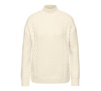 Street One Rollkragenpullover Damen soft beige Größe 42 – Rippbündchen, unifarben