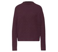 Street One - Pullover mit Strukturmix jazz berry - Gr. - 40