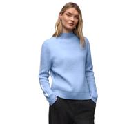 Street One Strickpullover Damen mit Tape-Details frosted blau meliert Gr. 46