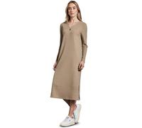 Street One Frauen Rippstrick-Kleid in Beige, Gr: 38