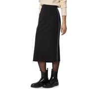 Maxirock STREET ONE, Damen, Gr. 36, schwarz, Stoff, 68% Polyester, 28% Viskose, 4% Elasthan, unifarben, comfort fit wadenlang, Röcke Maxirock, mit Elastikbund (45902260-36) schwarz