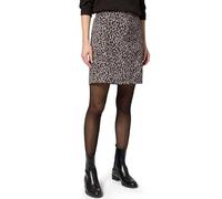 Minirock STREET ONE, Damen, Gr. 46, molten earth, Stoff, 90% Polyester, 10% Viskose, animal-print, normal knielang, Röcke Minirock, mit Leo-Muster (78392830-46) molten earth