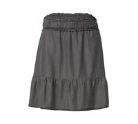 Minirock STREET ONE STUDIO, Damen, Gr. 40, grau (tencel grau), Stoff, 100% Lyocell, unifarben, normal kniefrei, Röcke Minirock, aus Lyocell (59667635-40) tencel grau