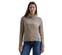 Street One Rollkragenpullover Damen Gr. 40 Beige (mocha beige meliert) 37% Baumwolle