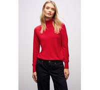 Street One Rollkragenpullover Damen Strick 71% Viskose/29% Nylon Racing Rot Gr. 38