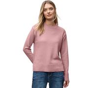 Street One Rundhalspullover Damen Rundhals Strick mit Rippbündchen powder pink meliert Größe 36