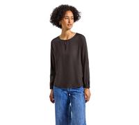 Street One Damen 3411985 Rundhalsbluse mit Cut-Out, deep Roast Brown, 38