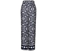 Street One - Satin Print Hose blau - Gr. - 40/30