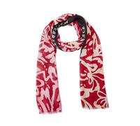 Schal STREET ONE, Damen, Gr. onesize, salsa rot, Stoff, 100% Modal, geblümt, Modetücher Schal, aus Modal (46687158-0) salsa rot
