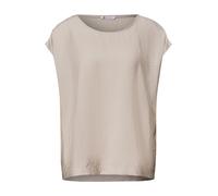 Street One - Schimmerndes Basic Top beige - Gr. - 34