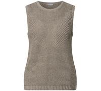 Street One - Schimmerndes Stricktop braun - Gr. - 34