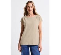 STREET ONE Damen A323042 Shirt mit Raffung, Coastal Beige, 42