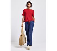 Street One Damen A323331 Weiches Strukturshirt, Glory Red, 38