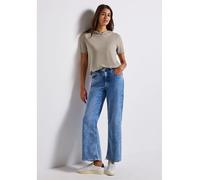 STREET ONE Damen 3227388 T-Shirt mit Kapuze, Morning beige, 38