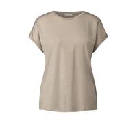 Street One Shirt 3225937 mit Glitzerstreifen Morning Beige Damen Gr. 36