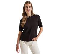 Street One Damen 3227536 Shirt mit Rippdetail, deep Roast Brown, 42