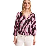 Street One Shirt mit Split Neck und Strukturmix Clouded Blush 34