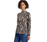 Shirt mit Zebra Print Blau 38