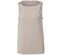 STREET ONE Damen 3227206 Silk Look Top, Morning beige, 38