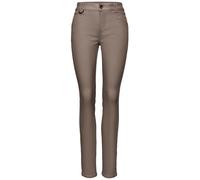 Street One - Slim Fit Coated Hose braun - Gr. - 30