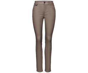 Street One - Slim Fit Coated Hose braun - Gr. - 30