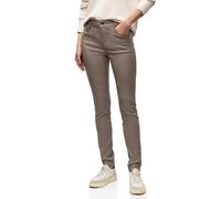 Street One Damen 3715973 Slim Fit Coated Hose, Silk Brown, 44W / 30L EU
