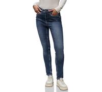 Slim-fit-Jeans STREET ONE, Damen, Gr. 31, Länge 30, dunkelblau random, Jeans, 89% Baumwolle, 8% Polyester, 3% Elasthan, unifarben, lang, Jeans, High Waist (33344766-31) dunkelblau random