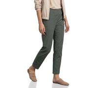 Stoffhose STREET ONE, Damen, Gr. 46, Länge 28, cilantro grün, Web, 66% Baumwolle, 30% Polyester, 4% Elasthan, unifarben, comfort fit knöchelfrei, Hosen Stoffhose, im elastischen Materialmix (81420632-