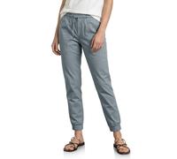 Jogger Pants STREET ONE, Damen, Gr. 44, Länge 28, washed blau, Web, 97% Baumwolle, 3% Elasthan, unifarben, loose fit knöchelfrei, Hosen, aus Baumwolle mit Stretchanteil (42145160-44) washed blau