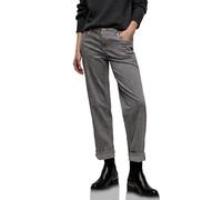 Comfort-fit-Jeans STREET ONE, Damen, Gr. 33, Länge 28, grau (grau snake washed), Jeans, 81% Baumwolle, 17% Polyester, 2% Elasthan, knöchelfrei, Jeans, aus Baumwolle mit Stretchanteil (88177727-33) gra