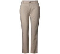 Street One Chinohose Softe Twill Chino Damen knöchelfrei Länge 28 Gr. 44 buff grau