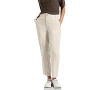 Chinohose STREET ONE, Damen, Gr. 44, Länge 28, moonstone sand, Web, Obermaterial: 100% Leinen, unifarben, casual, slim fit 7/8-Länge, Hosen, mit Taschen (27224053-44) moonstone sand