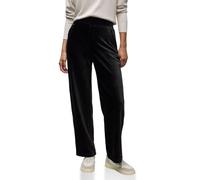 Cordhose STREET ONE, Damen, Gr. 46, Länge 30, schwarz, Cord, Obermaterial: 60% Baumwolle, 38% Polyester, 2% Elasthan. Futter: 100% Polyester, lang, Hosen, mit Stretch und seitliche Taschen (95508156-4
