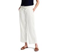 Street One Frauen Straight Leg Hose in Weiß, Gr: 34
