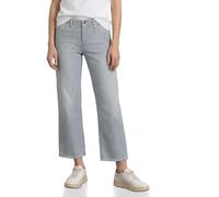 Comfort-fit-Jeans STREET ONE, Damen, Gr. 34, Länge 28, indigo stripe washed, Jeans, 99% Baumwolle, 1% Elasthan, gestreift, knöchelfrei, Jeans, Middle Waist (70916738-34) indigo stripe washed