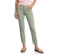 Straight-Jeans STREET ONE, Damen, Gr. 29, Länge 28, mint grün washed, Denim/Jeans, Obermaterial: 55% Baumwolle, 21% Polyester, 14% Lyocell, 9% Viskose, 1% sonstige Fasern, unifarben, slim fit lang, Je