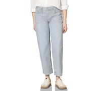 Street One Frauen Straight Leg Jeans mit Streifen in Blau, Gr: 25