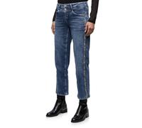 Street One Frauen Straight Leg Jeans mit Tape in Blau, Gr: 25