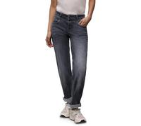 Comfort-fit-Jeans STREET ONE, Damen, Gr. 30, Länge 28, steel grau washed, Jeans, 84% Baumwolle, 13% Polyester, 3% Elasthan, unifarben, knöchelfrei, Jeans, Middle Waist (30278960-30) steel grau washed