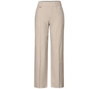 Stoffhose STREET ONE, Damen, Gr. 42, Länge 30, sheer beige meliert, Web, Obermaterial: 64% Viskose, 31% Polyester, 5% Elasthan, unifarben, casual, lang, Hosen, im Casual Fit und mit Stretch (98545919-