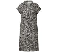 STREET ONE Damen A144558 Gemustertes T-Shirt Kleid, Pine Grove Green, 34