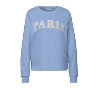 Street One Damen Sweatshirt A303693 mit Wording Blau Größe 36