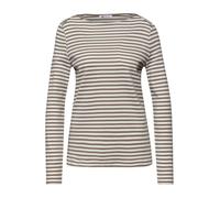 Street One Frauen Gestreiftes T-Shirt in Braun, Gr: 40