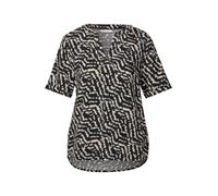 Street One Blusenshirt – Bedruckte Bluse Damen Schwarz Größe 36