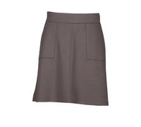 Minirock STREET ONE, Damen, Gr. 44, braun (nomad braun), Stoff, 70% Viskose, 25% Polyester, 5% Elasthan, unifarben, normal kniefrei, Röcke Minirock, mit großen Fronttaschen (67006467-44) nomad braun