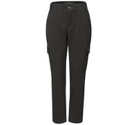 Cargohose STREET ONE, Damen, Gr. 44, Länge 28, rustic braun, Stoff, 58% Polyester, 36% Viskose, 6% Elasthan, unifarben, loose fit knöchelfrei, Hosen Cargohose, im Cargo-Style (99274627-44) rustic brau