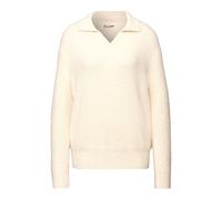 Street One Strickpullover mit Polokragen - Damen - Gr. 46 - beige