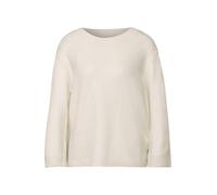STREET ONE Damen A302875 Strickpullover Mit Rundhals, Cream White Melange, 36 EU